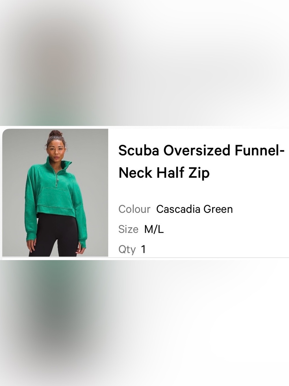 Lululemon Scuba Oversized Funnel-Neck Half-Zip